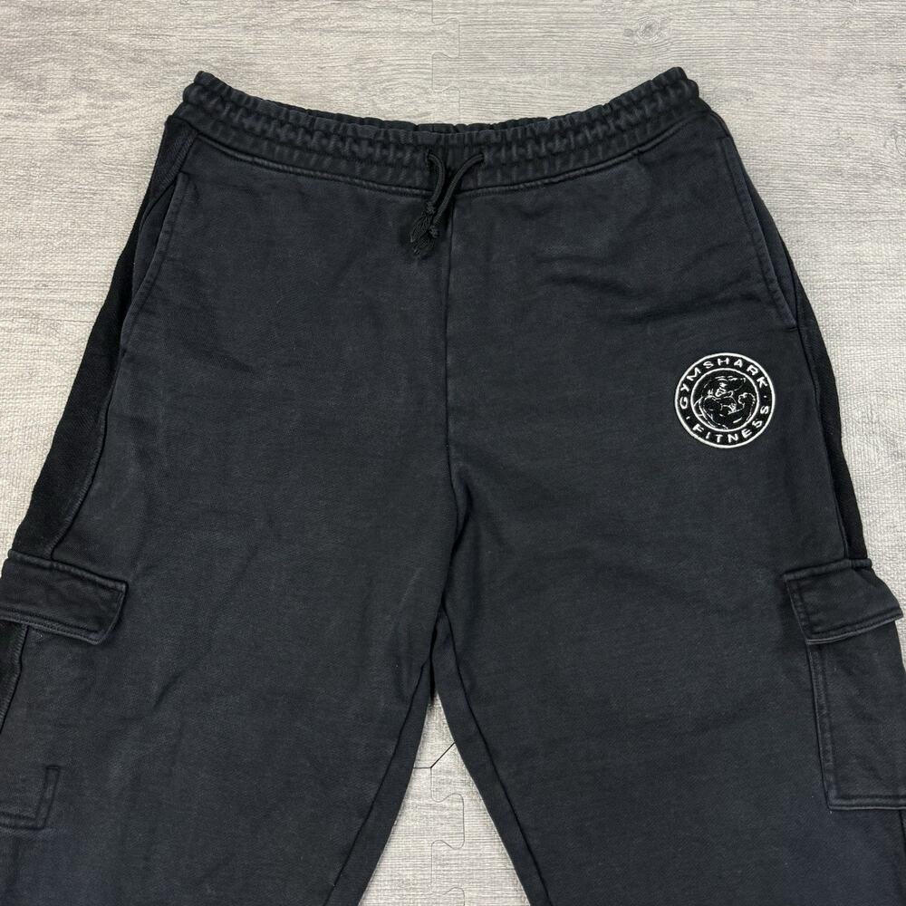 Gymshark Women’s Legacy Cargo Style Joggers Thick Material- Black Size Medium - Picture 7 of 9